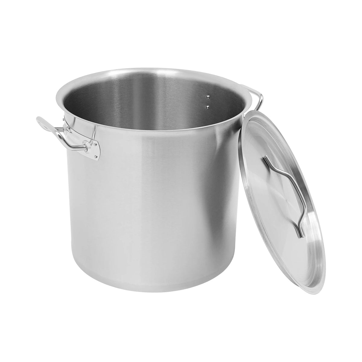 Stainless Steel Stock Pot With Lid 34.9 Qt Capacity
