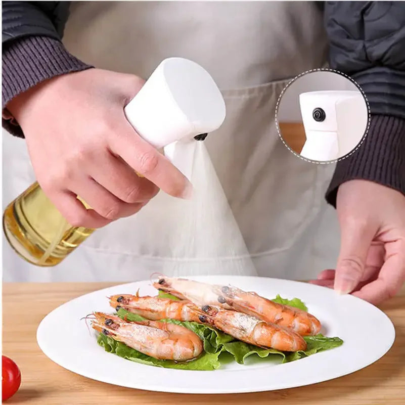 Oil Spray Bottle Spray Household Kitchen Spray Olive Oil Barbecue Fat Control Food Grade Plastic Oil Spray Pot
