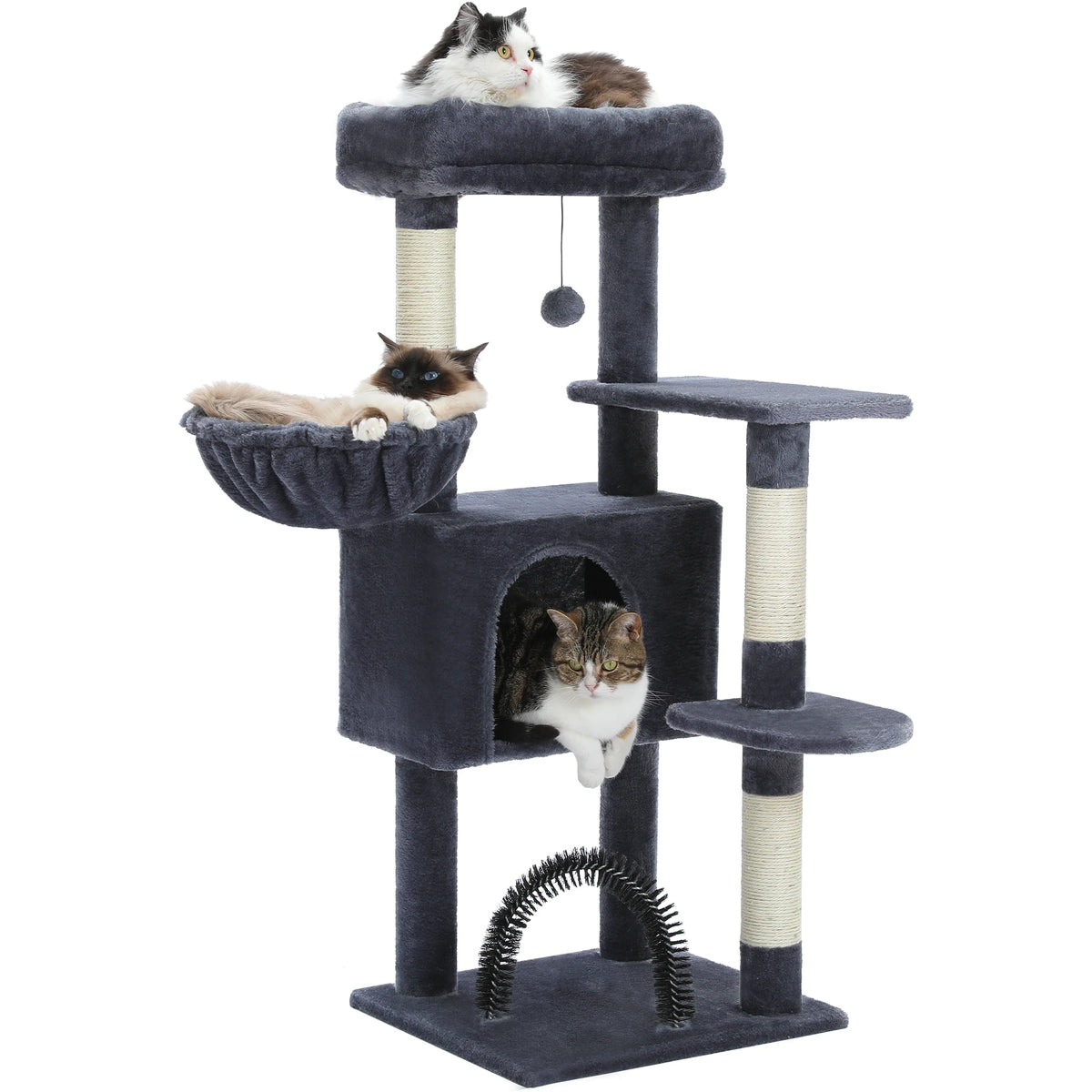 PAWZ Road Cat Tree Condo With Plush Perch Sisal Posts