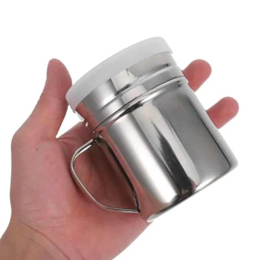 Powdered Sugar Shaker With Handle Fine Mesh Stainless Steel Duster