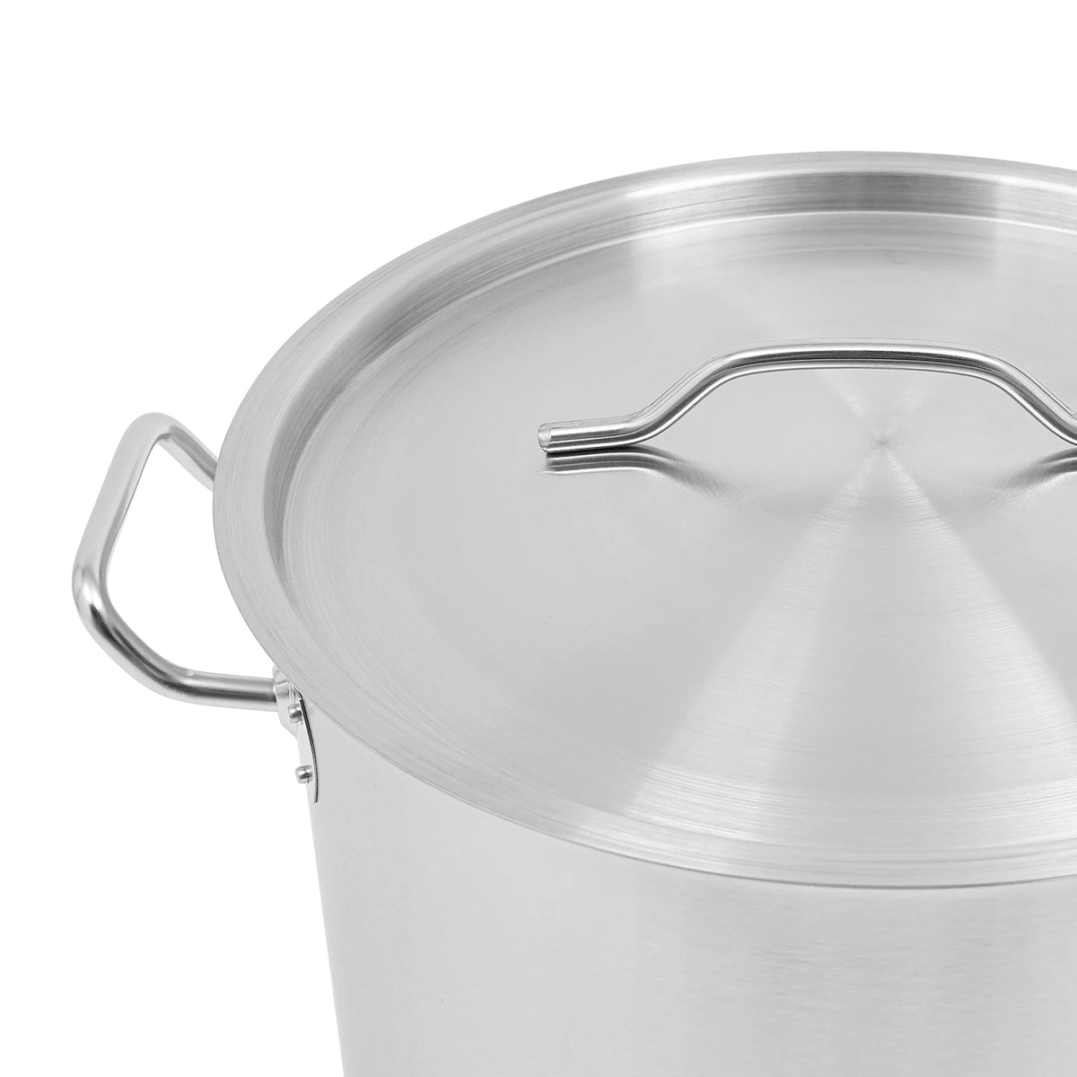 Stainless Steel Stock Pot With Lid 34.9 Qt Capacity