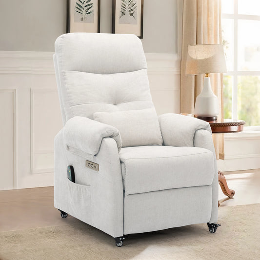 Korsaer Electric Recliner Chair With Usb Port And Wheels