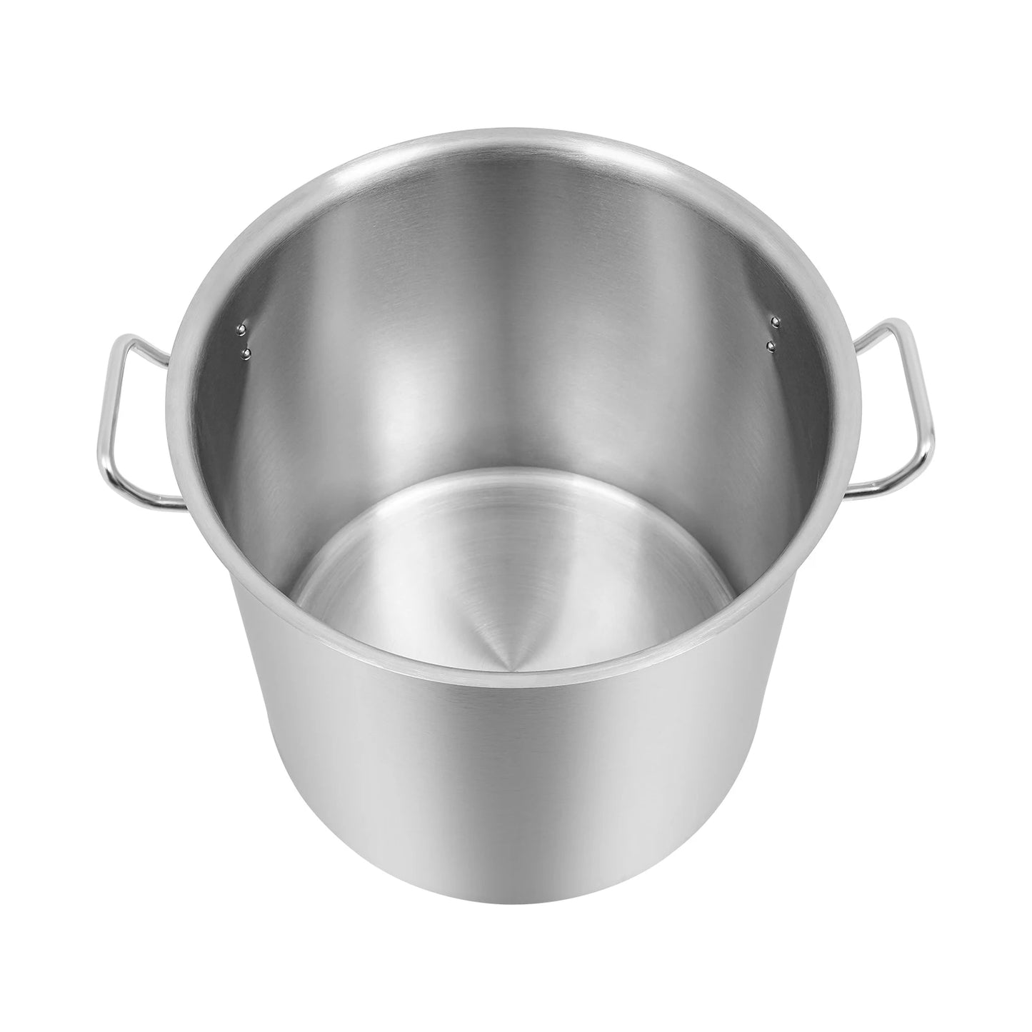 Stainless Steel Stock Pot With Lid 34.9 Qt Capacity