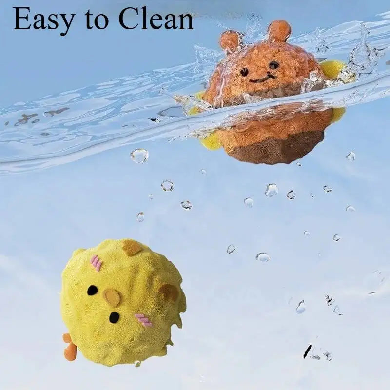 TPR Pet Ball Animal Shape Plush Dogs Squeaky Chew Toy Puppy Bite Resistant Teeth Cleaning Interactive Toys Pets Supplies