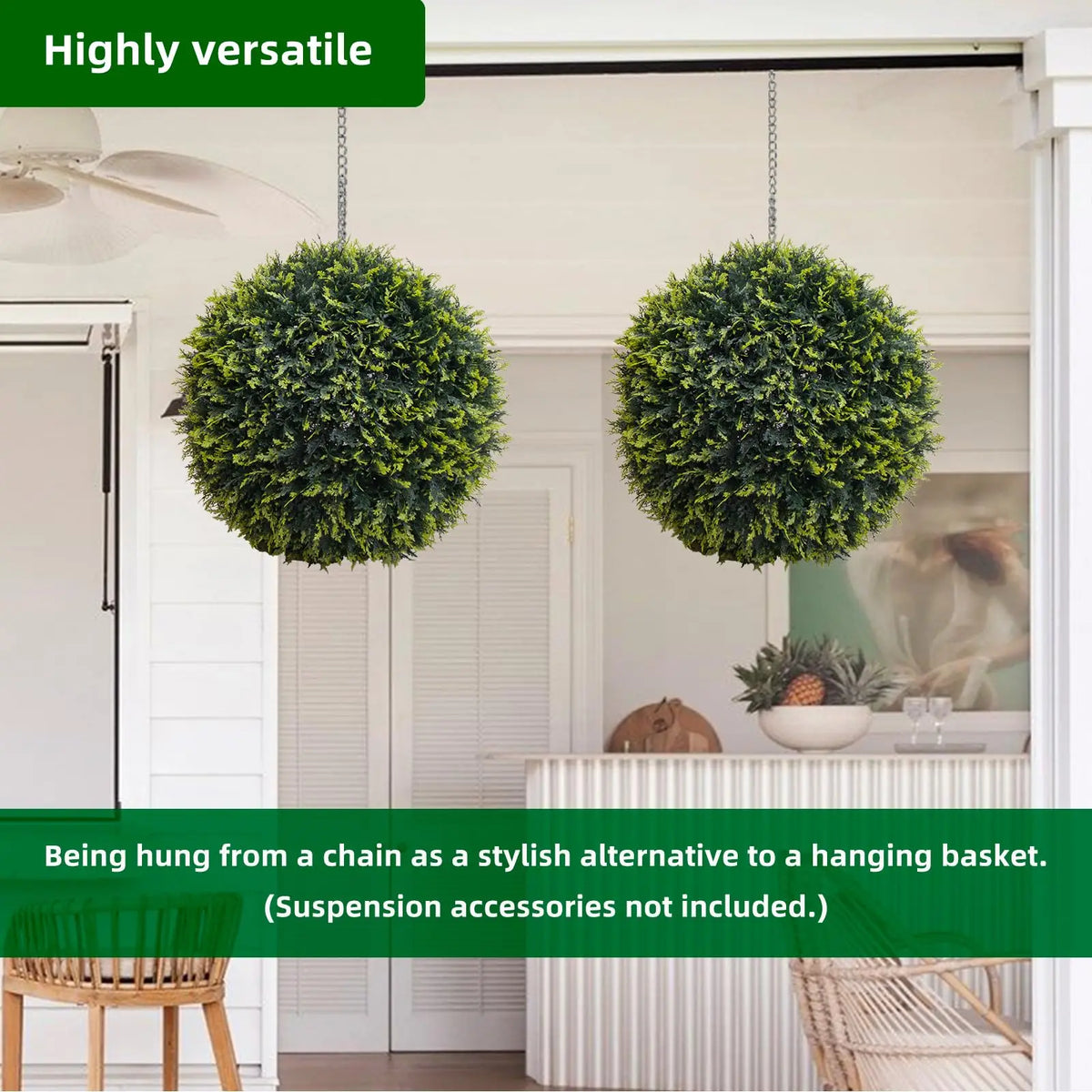 Studyset Artificial Topiary Garden Balls For Home And Outdoor Decor