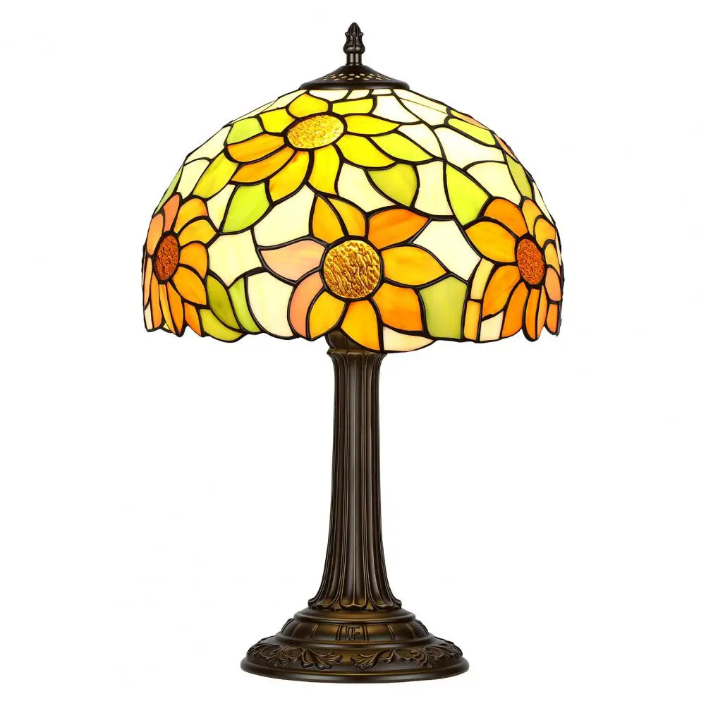 Stained Glass Sunflower Table Lamp 12