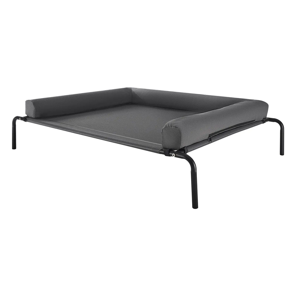 Elevated Dog Bed with Breathable Mesh Supportive Bolsters and Washable Steel Frame for Large Dogs