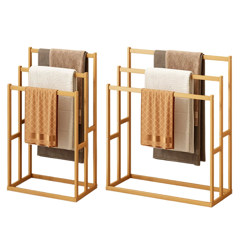 Vertical Freestanding Towel Rack For Bathroom Organization