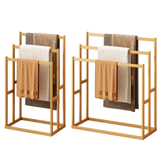 Vertical Freestanding Towel Rack For Bathroom Organization