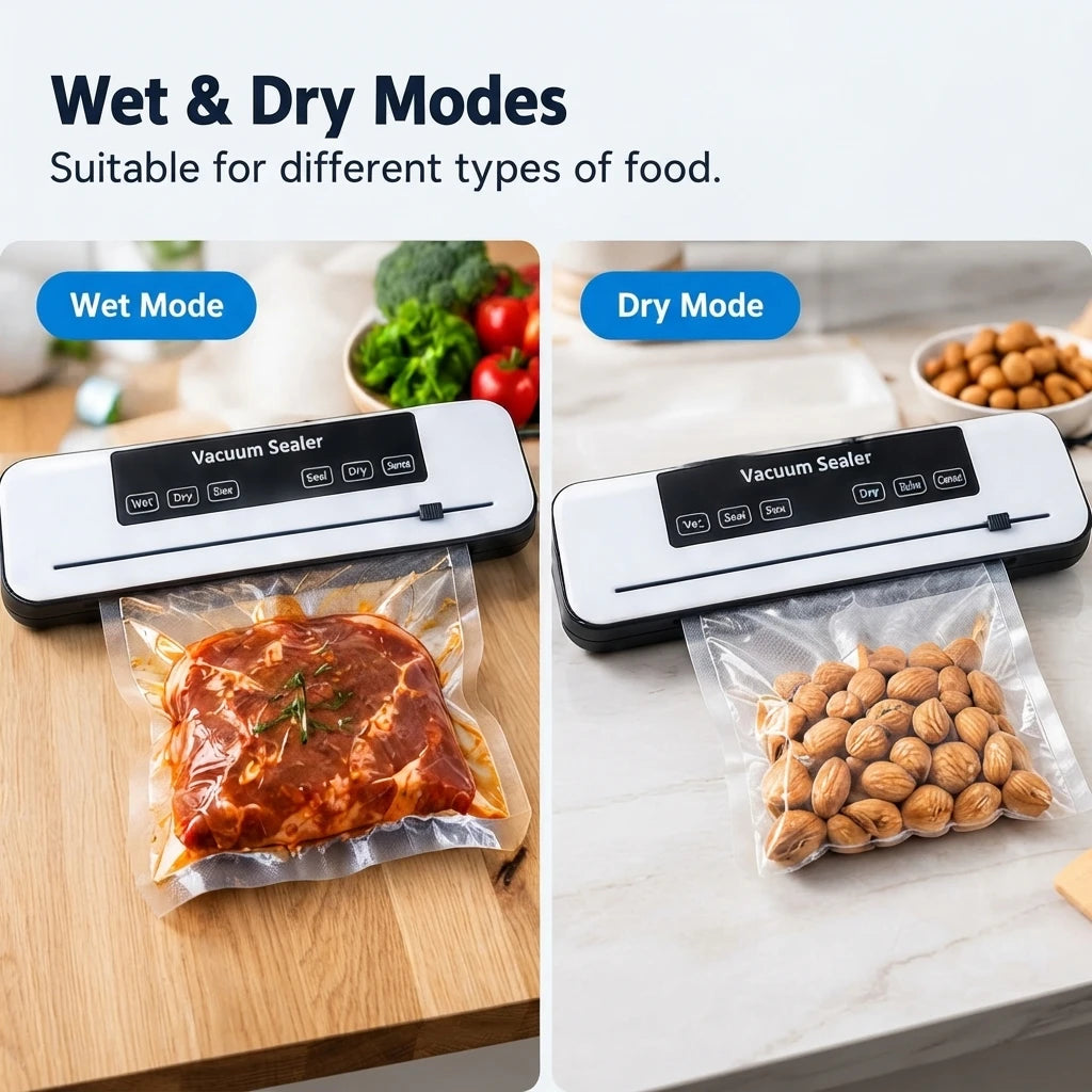 Automatic Food Vacuum Sealer Machine With Heat Seal Function