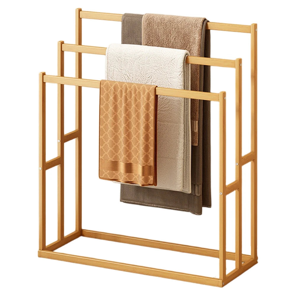 Vertical Freestanding Towel Rack For Bathroom Organization