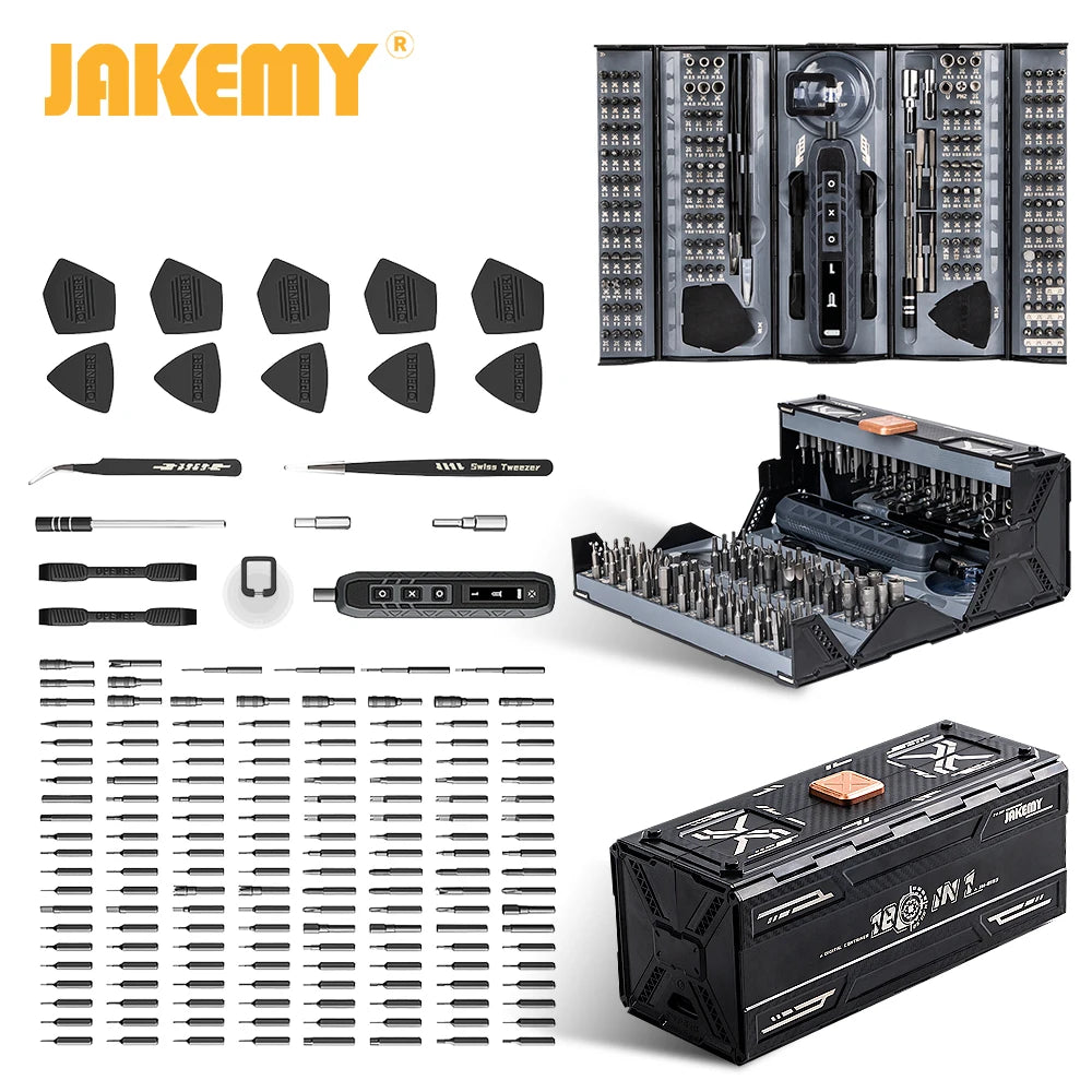 JAKEMY Precision Cordless Electric Screwdriver With Magnetic Bits