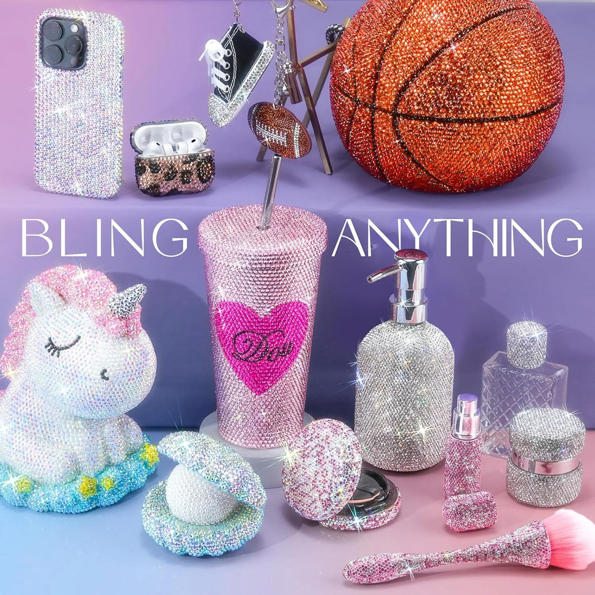 All In One Resin Rhinestone Kit With Glue Tools