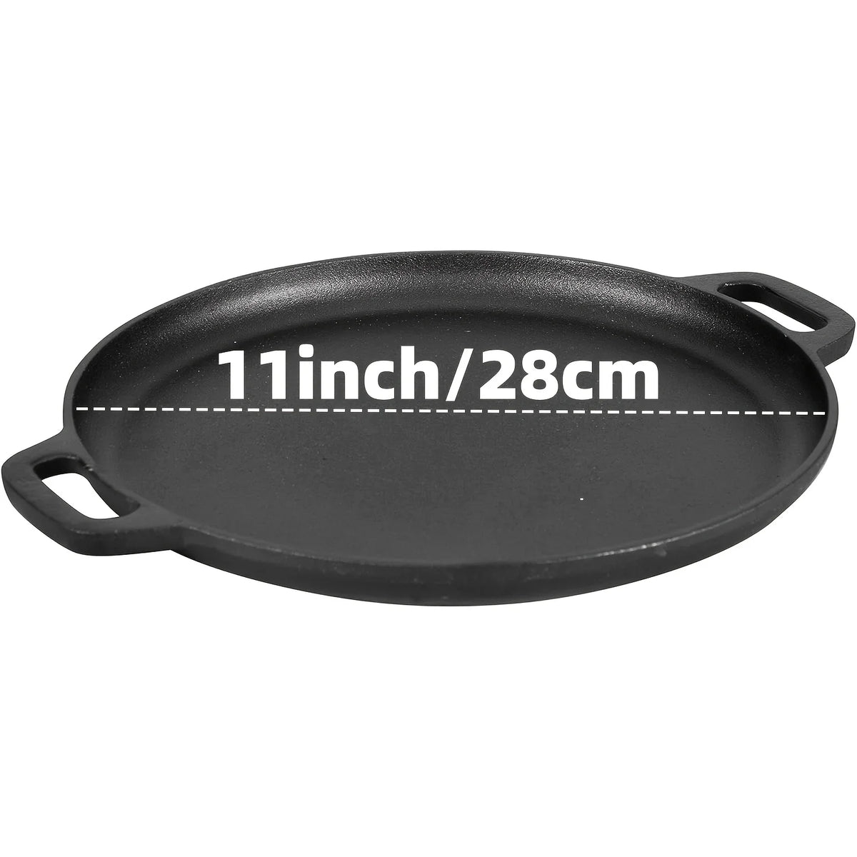 AEDG 3 Piece Cast Iron Skillet Set Preseasoned Pans
