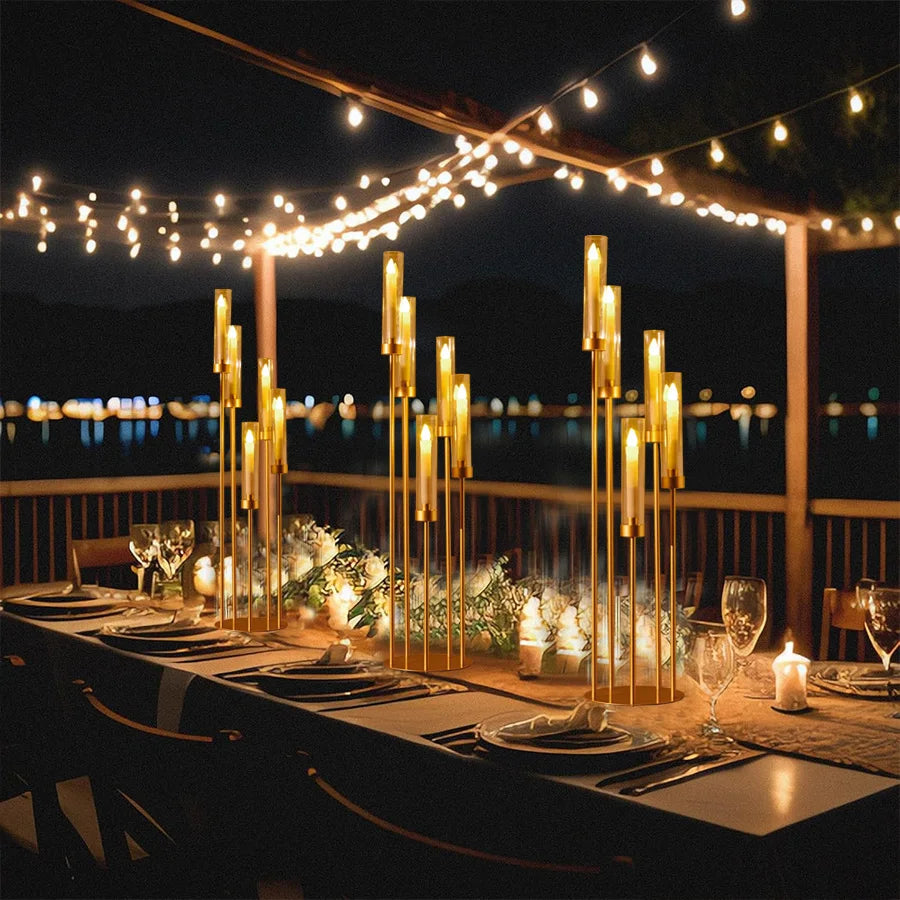 VINCIGANT Floor Candelabra 5 Arm Candle Holder For LED Candles