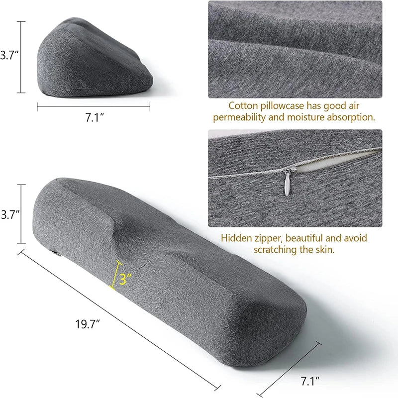 Memory Foam Contour Cervical Pillow For Side Sleepers Orthopedic