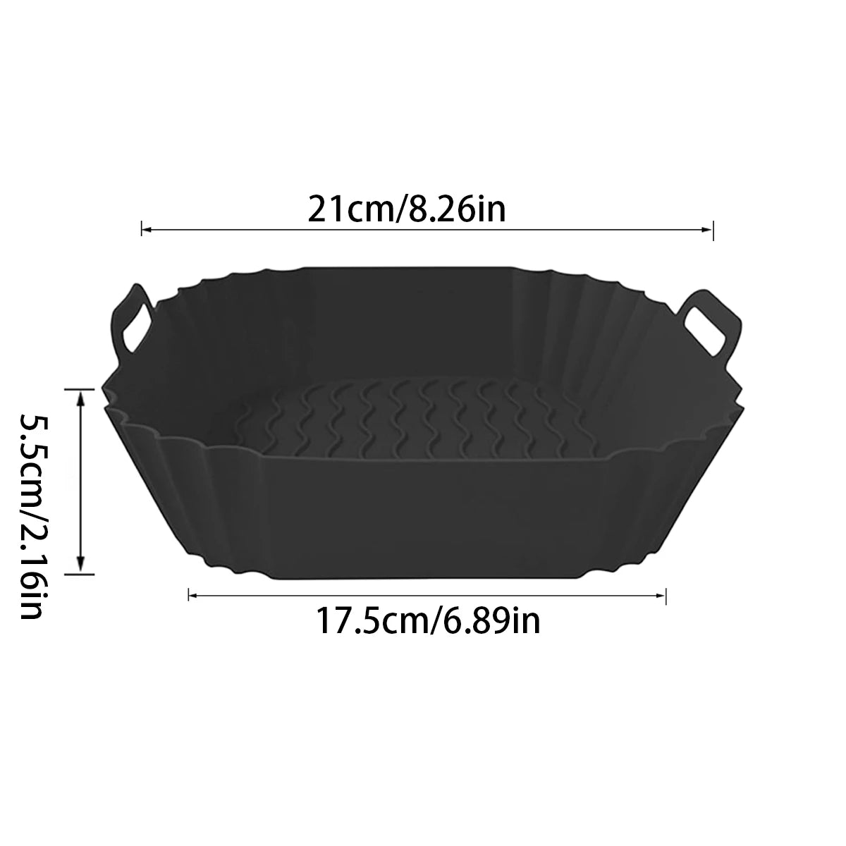 Air Fryer Silicone Liners Reusable Nonstick Baking Pan Set