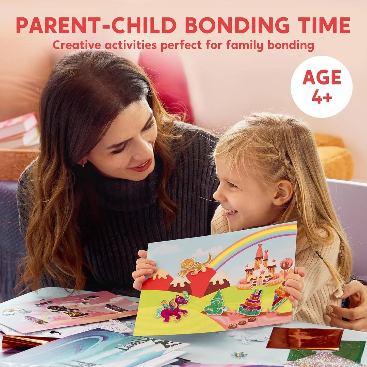 Joyfy Foil Art Kit For Kids Mess Free Creative Craft