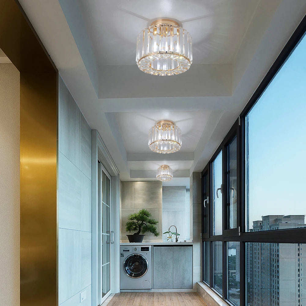 GreeLustr Modern Pendant LED Light Luxury Chandelier Crystal Ceiling Lamp