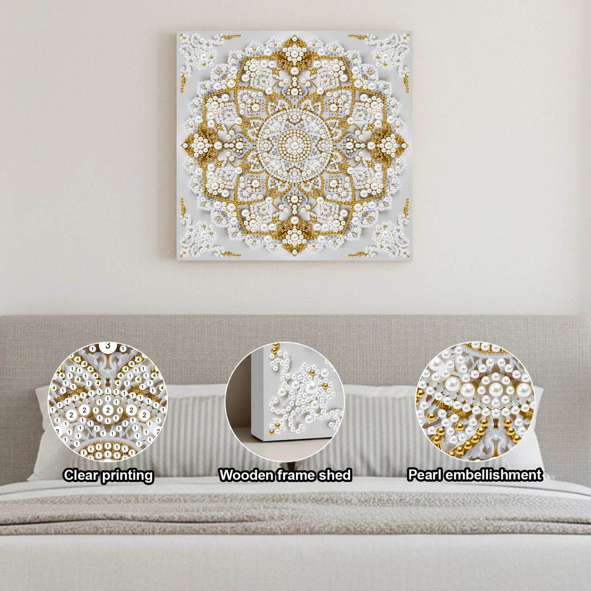 DIY Pearl Dot Painting Kit for Adults Home Wall Decor