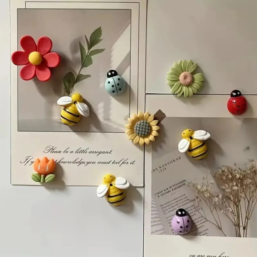 Adorable Refrigerator Magnets 10-Piece Set Durable Kitchen Office Decor