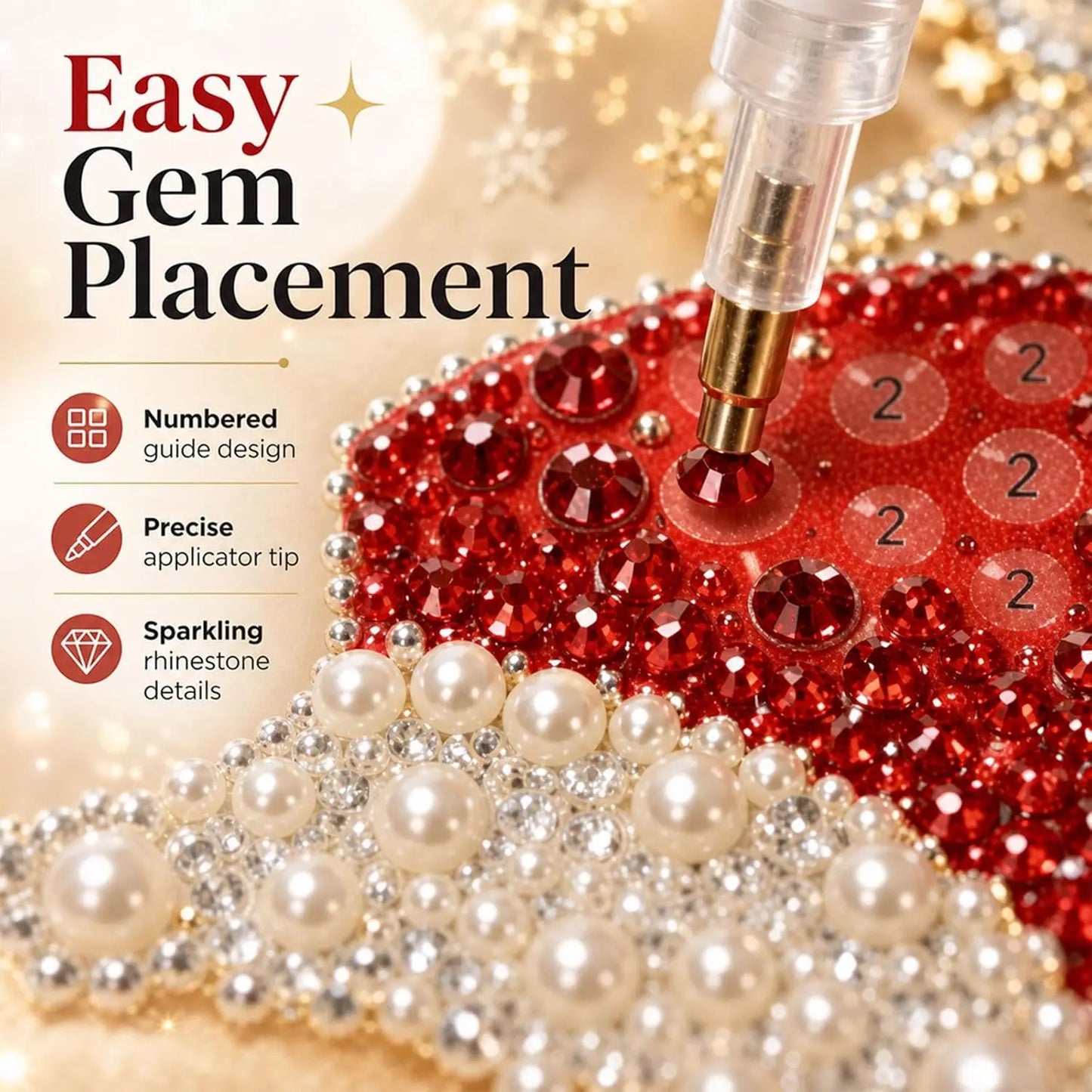 Christmas Pearl Art Diy Hanging Ornament Kit Diamond Painting Acrylic