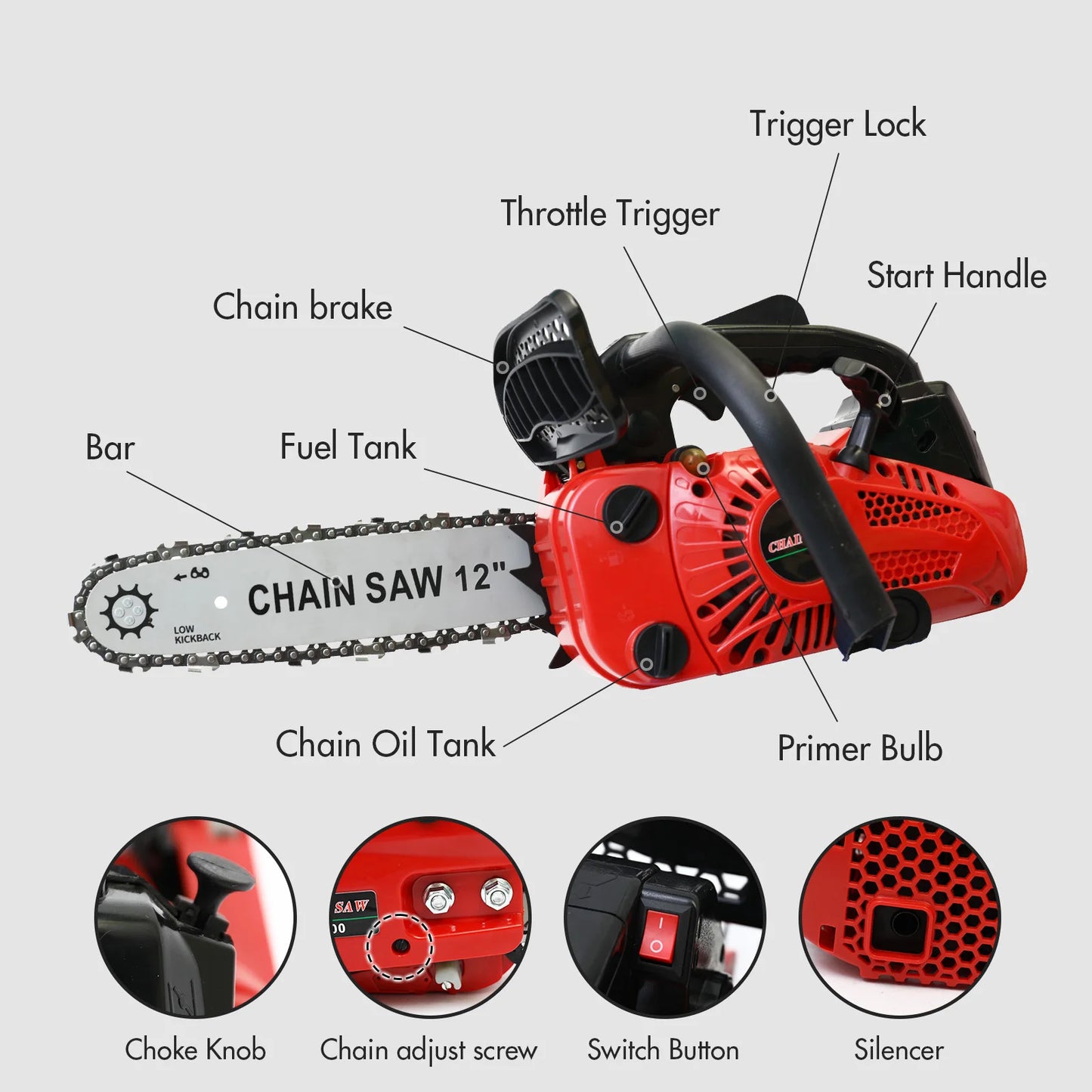 Portable Brushless Electric Chainsaw For Precision Woodworking And Gardening