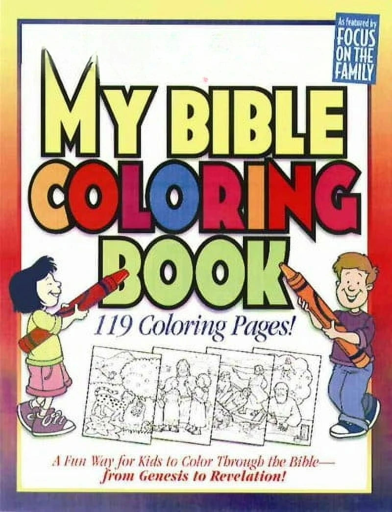 Kids Bible Coloring Book Featuring 119 Illustrated Story Pages