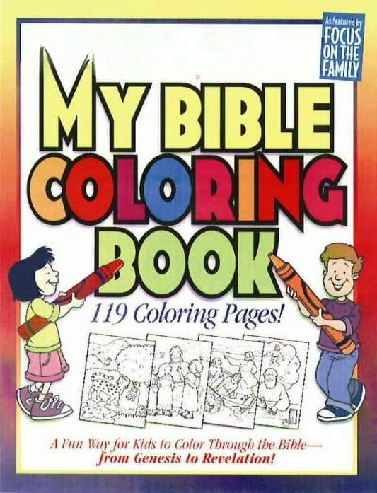 Kids Bible Coloring Book Featuring 119 Illustrated Story Pages