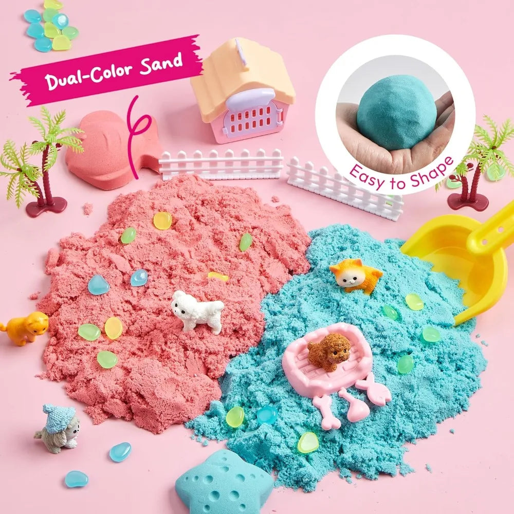 Joyfy Pet Sensory Bin With Glow Stones Preschool Learning Activities