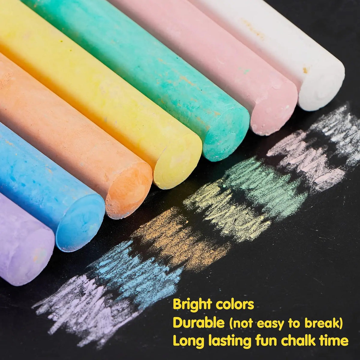 Joyfy Non Toxic Washable Sidewalk Chalk Set For Creative Play
