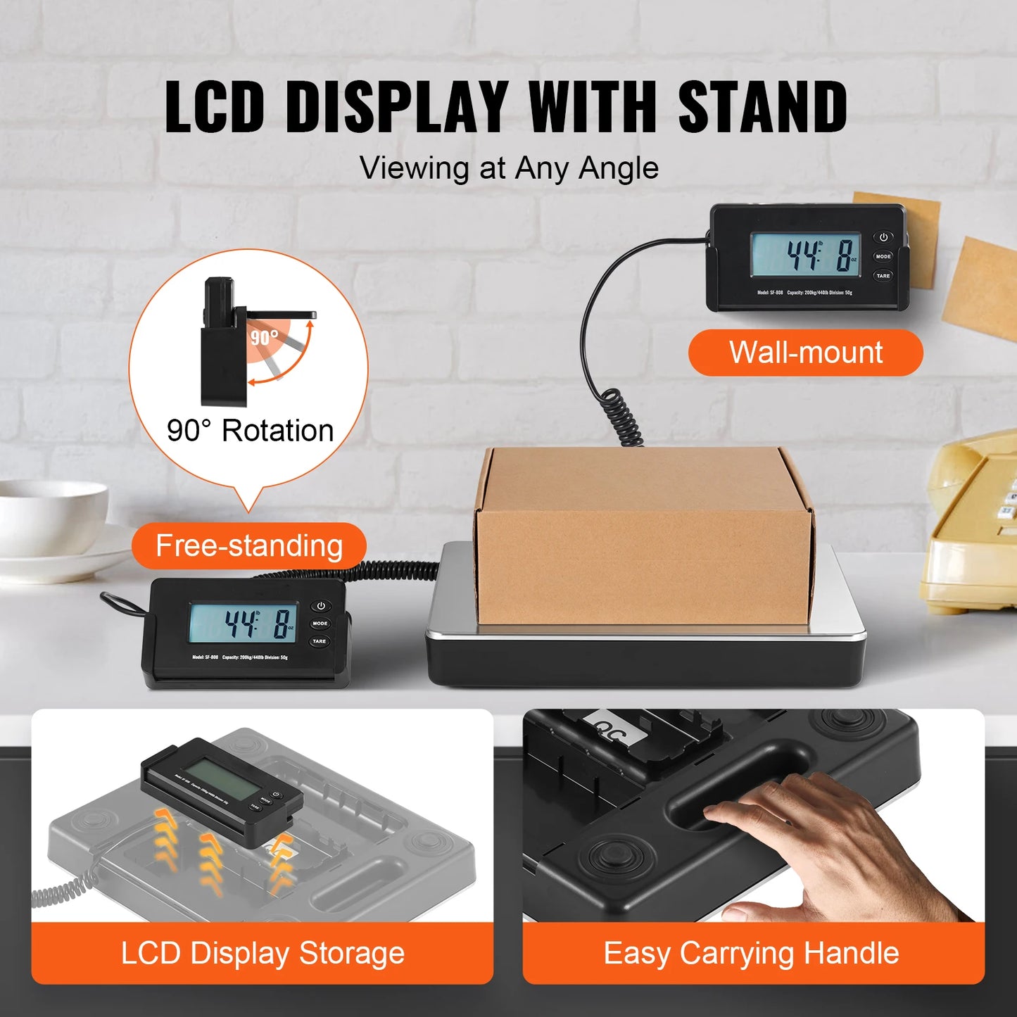 SucceBuy Digital Shipping Scale Featuring Timer And Tare Function
