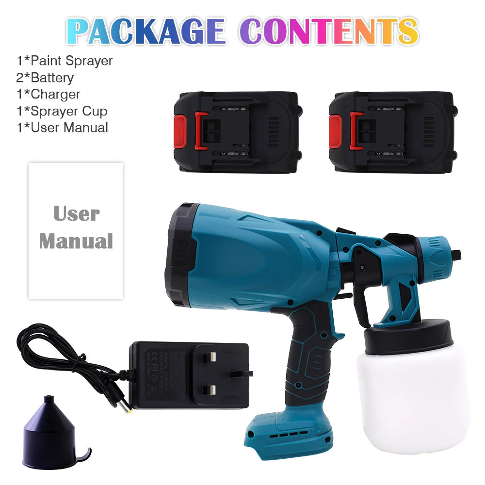 Cordless HVLP Paint Sprayer Gun For Precise And Even Application