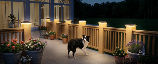 KPSTEK Solar Post Cap Lights Featuring 3 Modes And Waterproof Protection