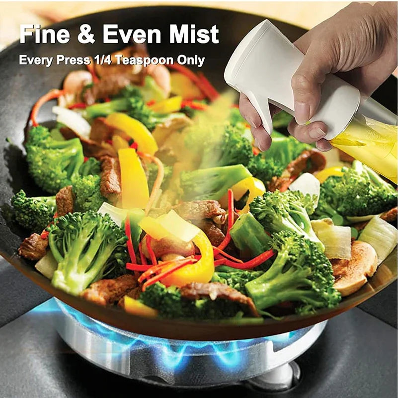 Oil Spray Bottle Spray Household Kitchen Spray Olive Oil Barbecue Fat Control Food Grade Plastic Oil Spray Pot