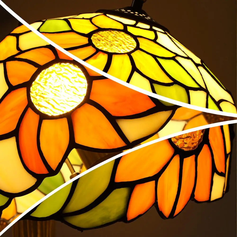 Stained Glass Sunflower Table Lamp 12