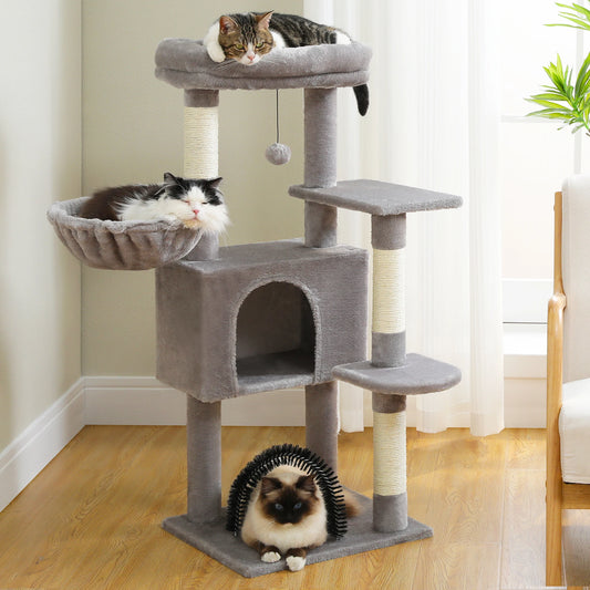 PAWZ Road Cat Tree Condo With Plush Perch Sisal Posts