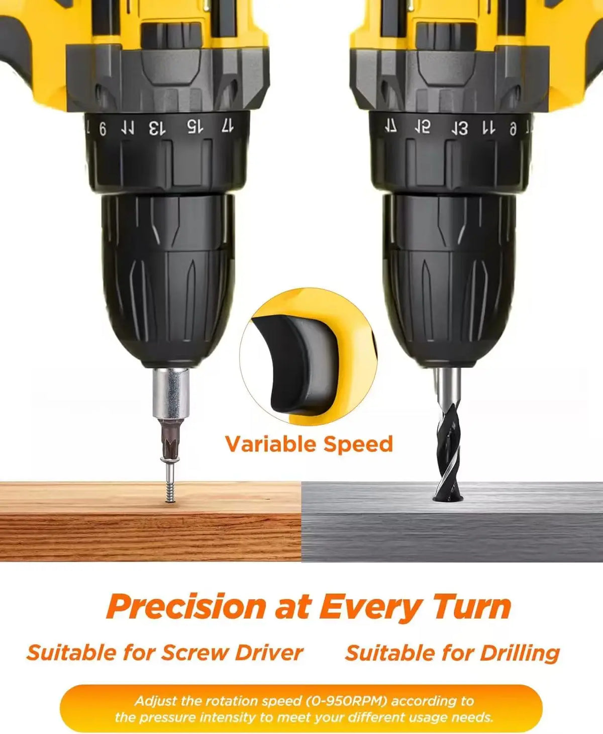 Cordless Lithium Ion Impact Driver And Electric Drill Kit