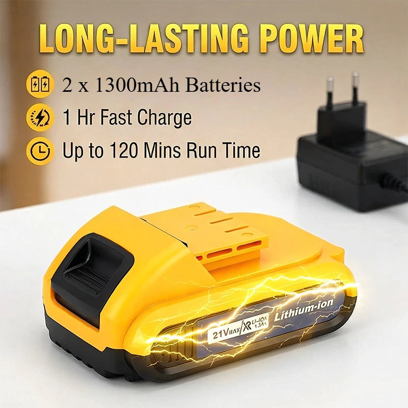 Cordless Lithium Ion Impact Driver And Electric Drill Kit