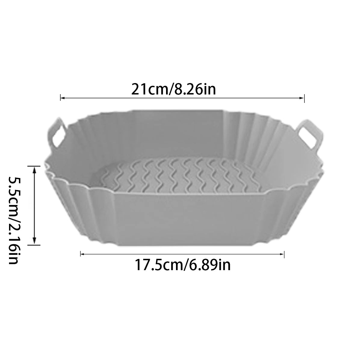 Air Fryer Silicone Liners Reusable Nonstick Baking Pan Set