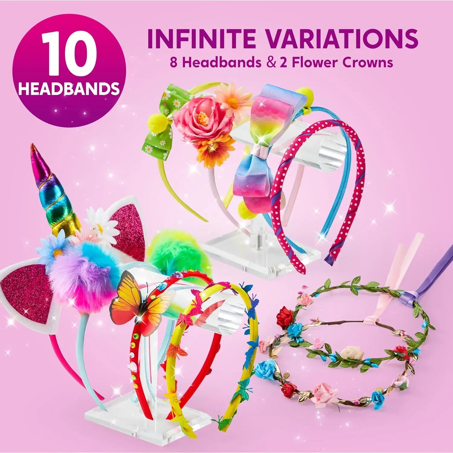 Joyfy Girls Headband Making Kit For Diy Hair Accessories