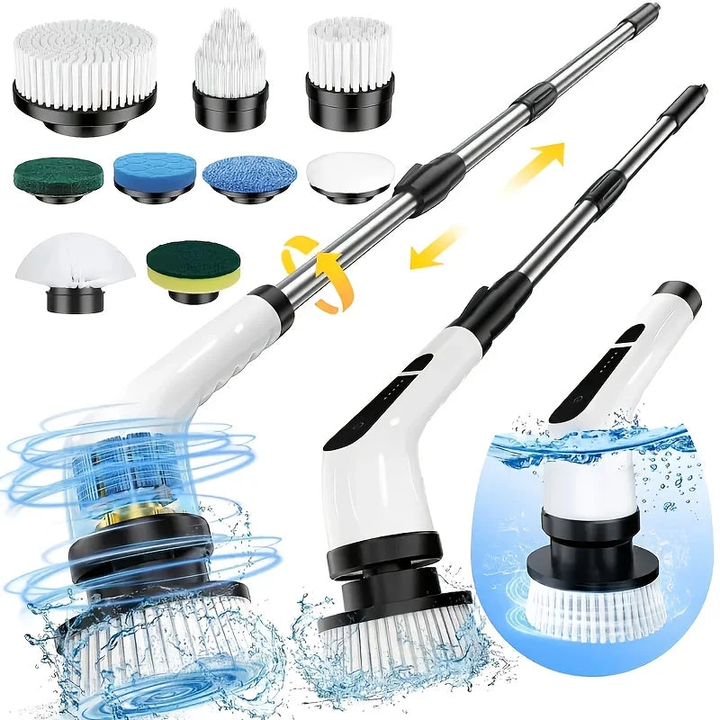 Ahtoska 9 In 1 Wireless Electric Rotating Cleaning Brush