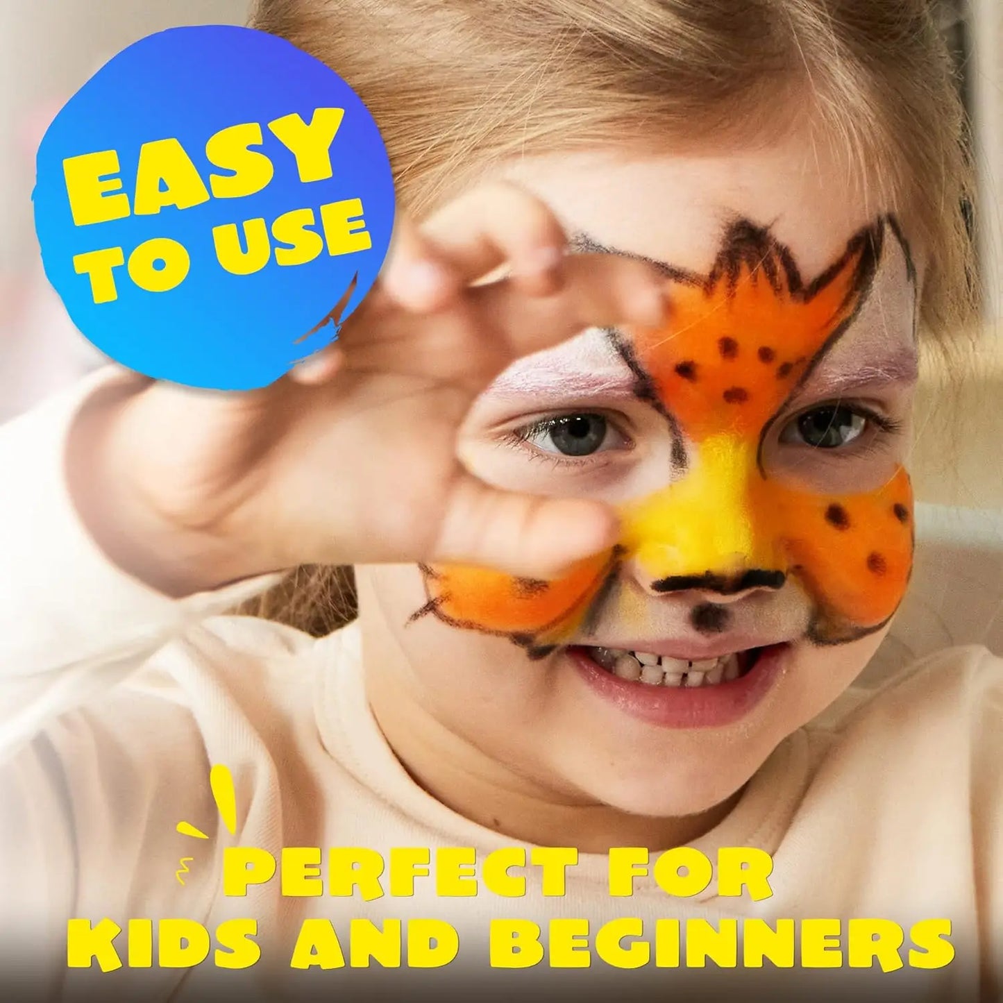 Joyfy Face And Body Paint Crayon Kit For Kids Festivals