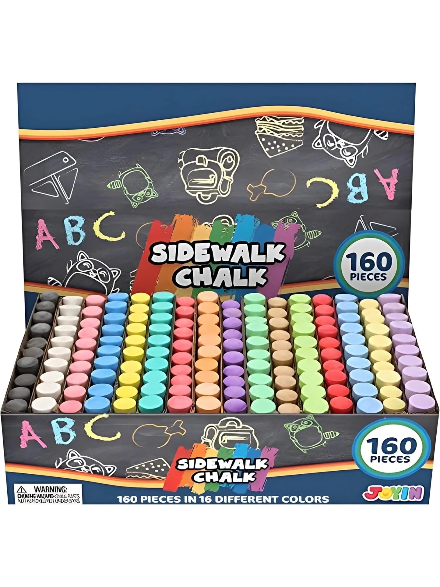 Joyfy Non Toxic Washable Sidewalk Chalk Set For Creative Play