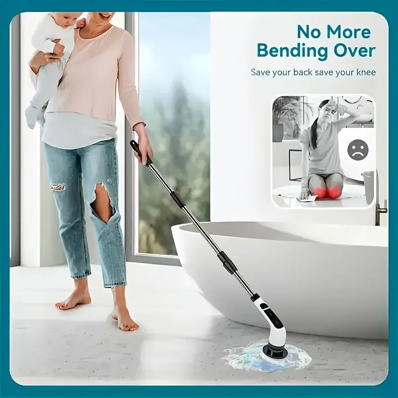 Ahtoska 9 In 1 Wireless Electric Rotating Cleaning Brush