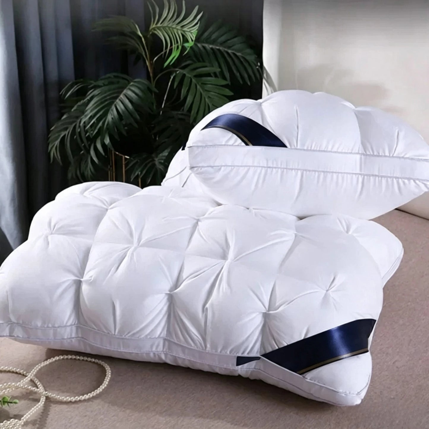 Premium Non Collapse Polyester Sleeping Pillow For Deep Comfortable Rest