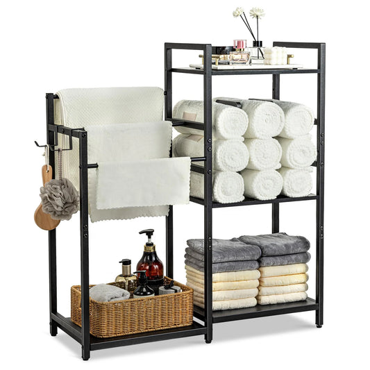 Freestanding Three Tier Stainless Steel Bathroom Towel Rack