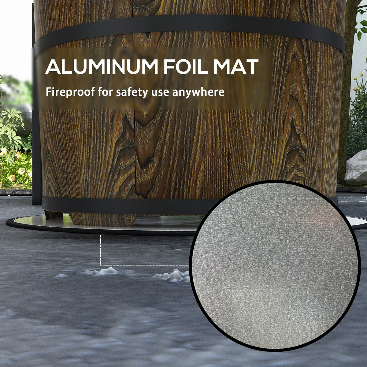 Outsunny Smokeless Wood Burning Fire Pit Made From Magnesium Oxide