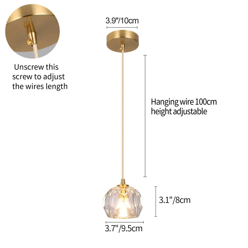 Modern Crystal Sconce Lamp G9 Wall Sconce Aisle Door Front Lights Sleeping Copper Wall Lights Bedside Lamp For Bedroom Fixtures