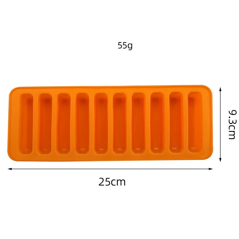 Reusable Silicone Ice Bar Mold For Ice Pops And Baking